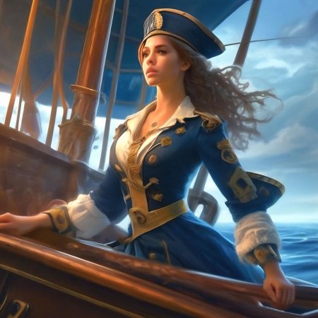 Женщина на корабле