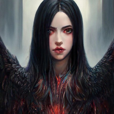 Девушка черные волосы