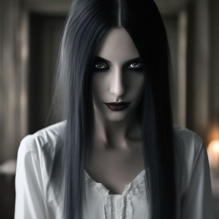 Красивая девушка с черными волосами