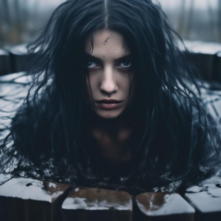 Девушка с волосами