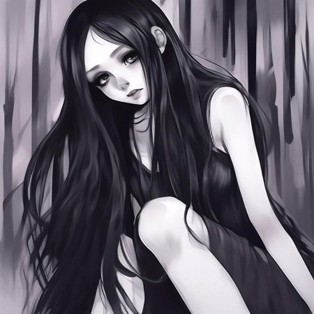 Грустная девушка