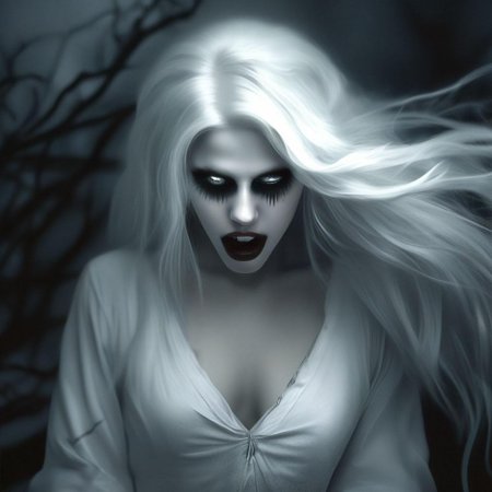 Красивая девушка призрак