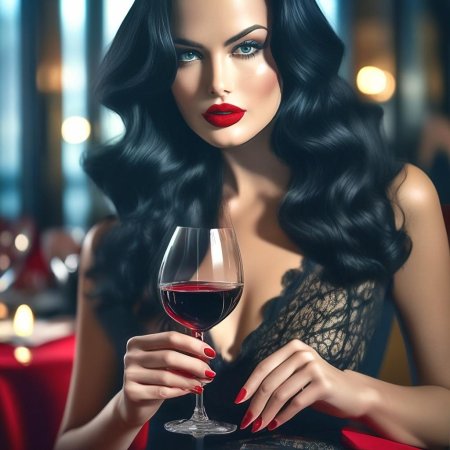 С бокалом красного вина