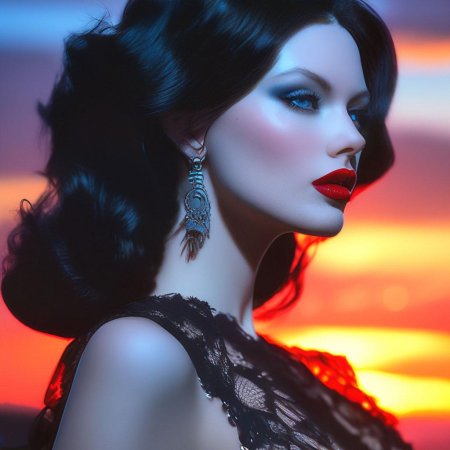 Роковая брюнетка