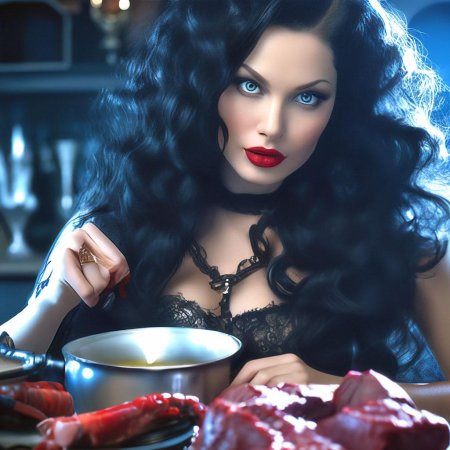 Вампирша красивая