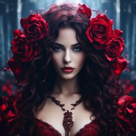 Красивая вампирша