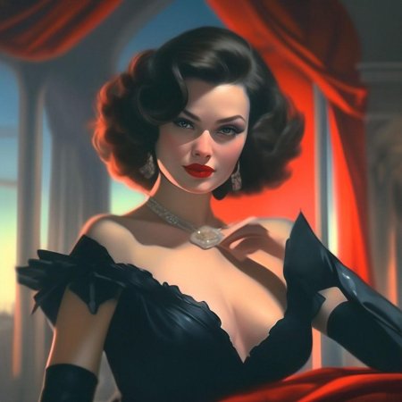 Красивая брюнетка