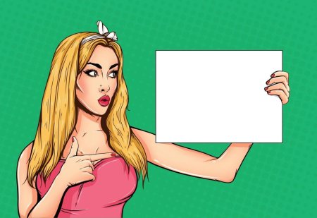 Поп арт девушка