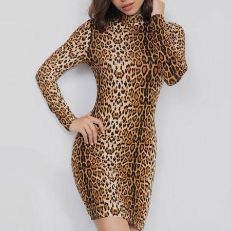 Платье с леопардовым принтом
