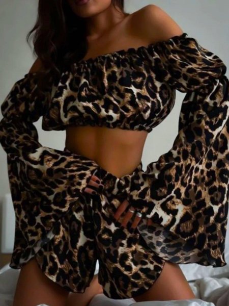 Пижама леопардовая