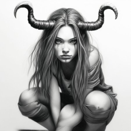 Девушка с рогами дьявола