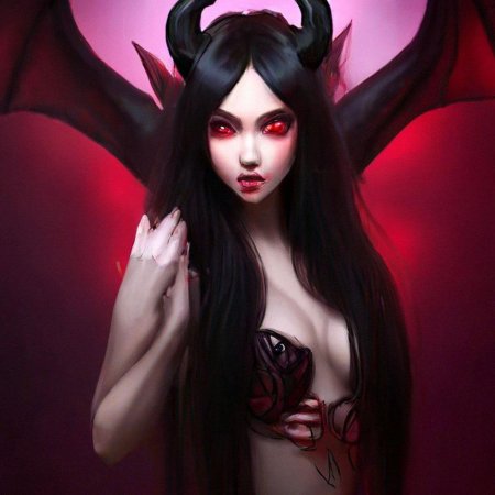 Красивая девушка демон