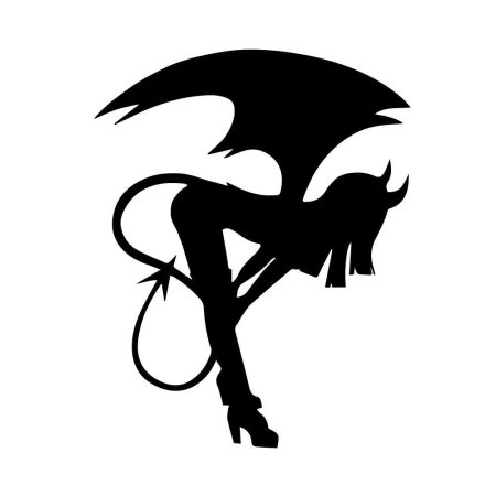 Наклейка на авто ангел и демон