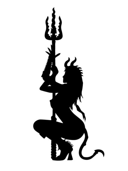 Силуэт дьявола