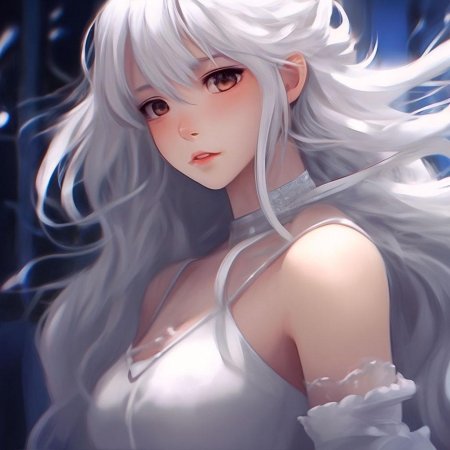 Персонажи с белыми волосами