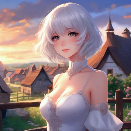 Красивая аниме девушка