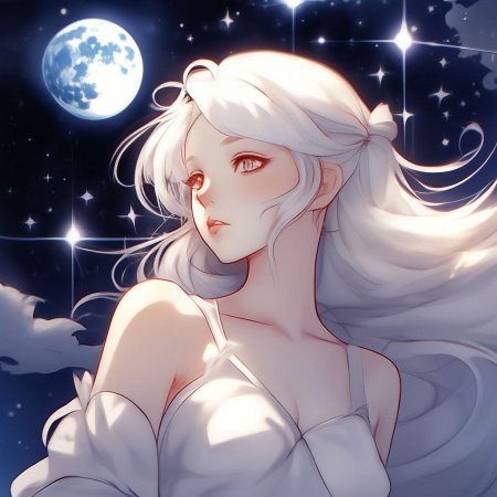 Аниме девушка альбинос