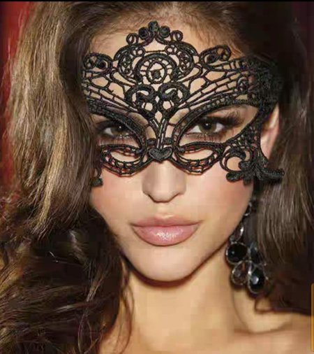 Маска карнавальная кружевная