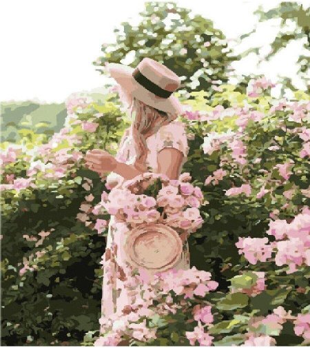 Девушка в цветах