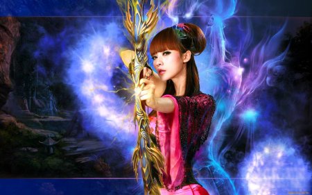 Фэнтези девушка с мечом