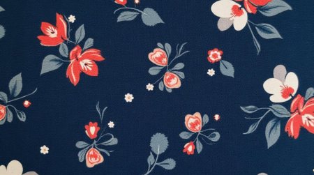 Ткань с цветочным принтом