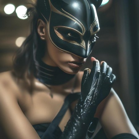 Девушка в маске