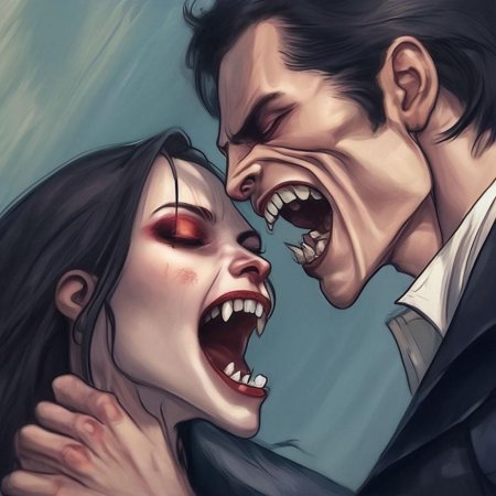 Вампир с клыками