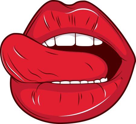 Наклейки губы