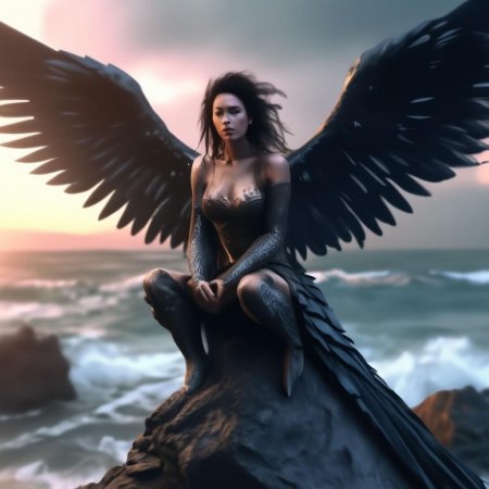 Ангел девушка с крыльями