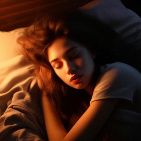 Девушка лежит на полу