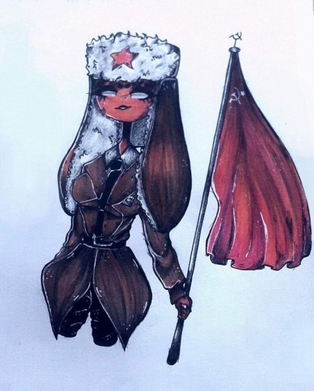 Советский Союз арт Countryhumans