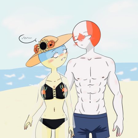 Кантрихьюманс fem в купальнике