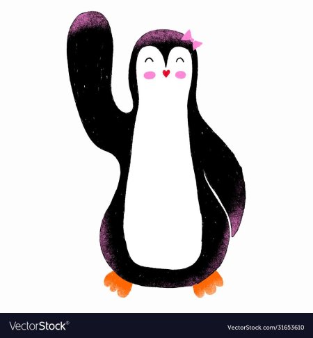 Резиновая девочка Пингвин