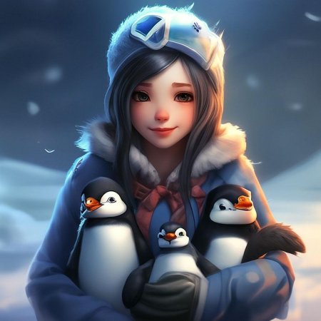 Девушка зима