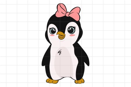 Пингвин мультяшный