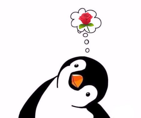 Пингвин с сердечком