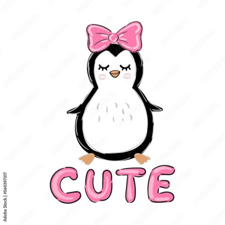 Пингвин мультяшный