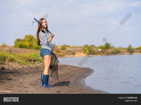 Модель с удочкой