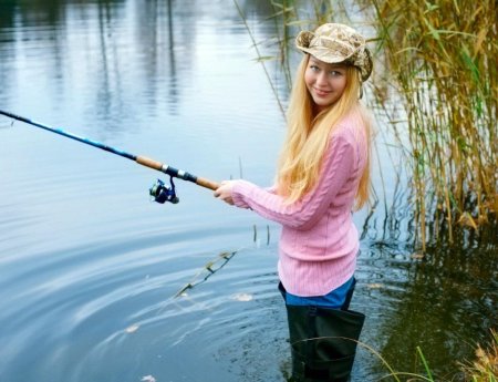 Красивые женщины на рыбалке