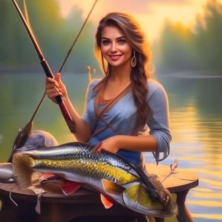 Красивые девушки на рыбалке