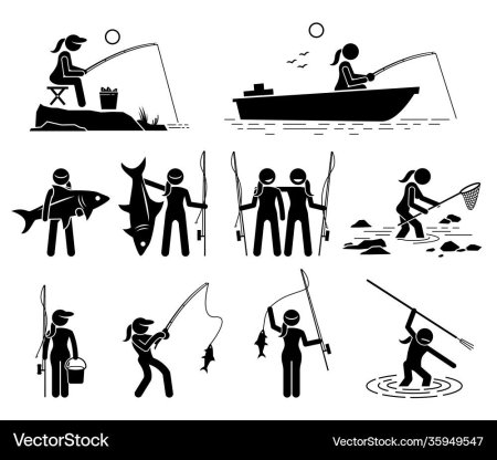 Рыбалка вектор