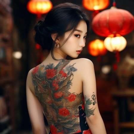 Тату в азиатском стиле