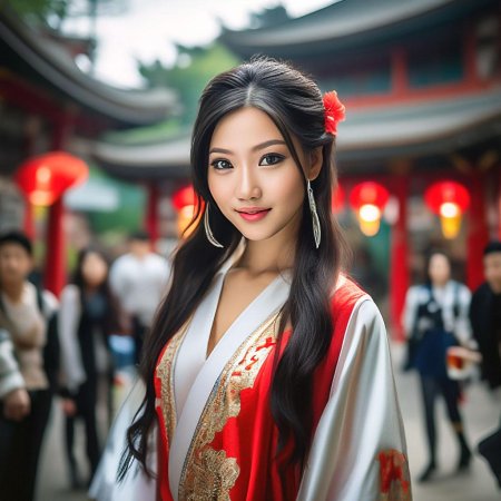 Красивая девушка китаянка