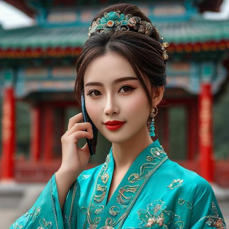 В красивом платье