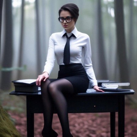 Девушка в офисном костюме