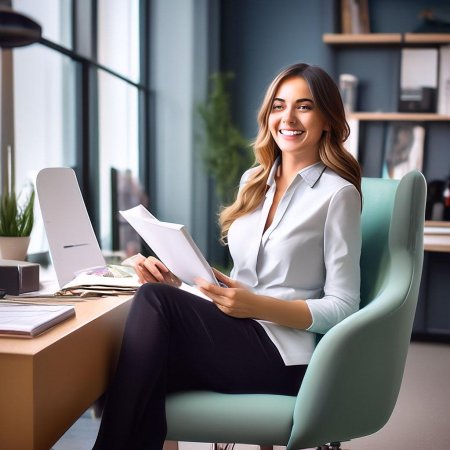 Женщина в офисе