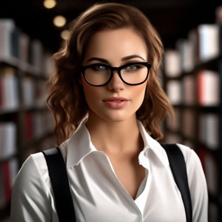 Девушка в очках