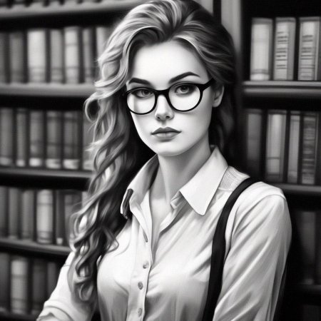 Женщина в очках