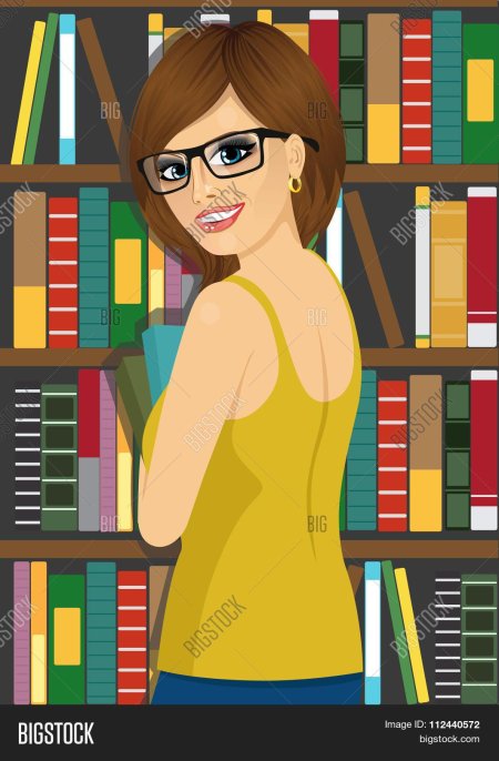 Библиотекарь мультяшный