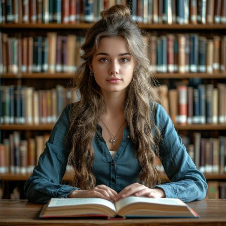 Библиотека с книгами